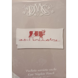 Kit pochette serviette vache DMC
